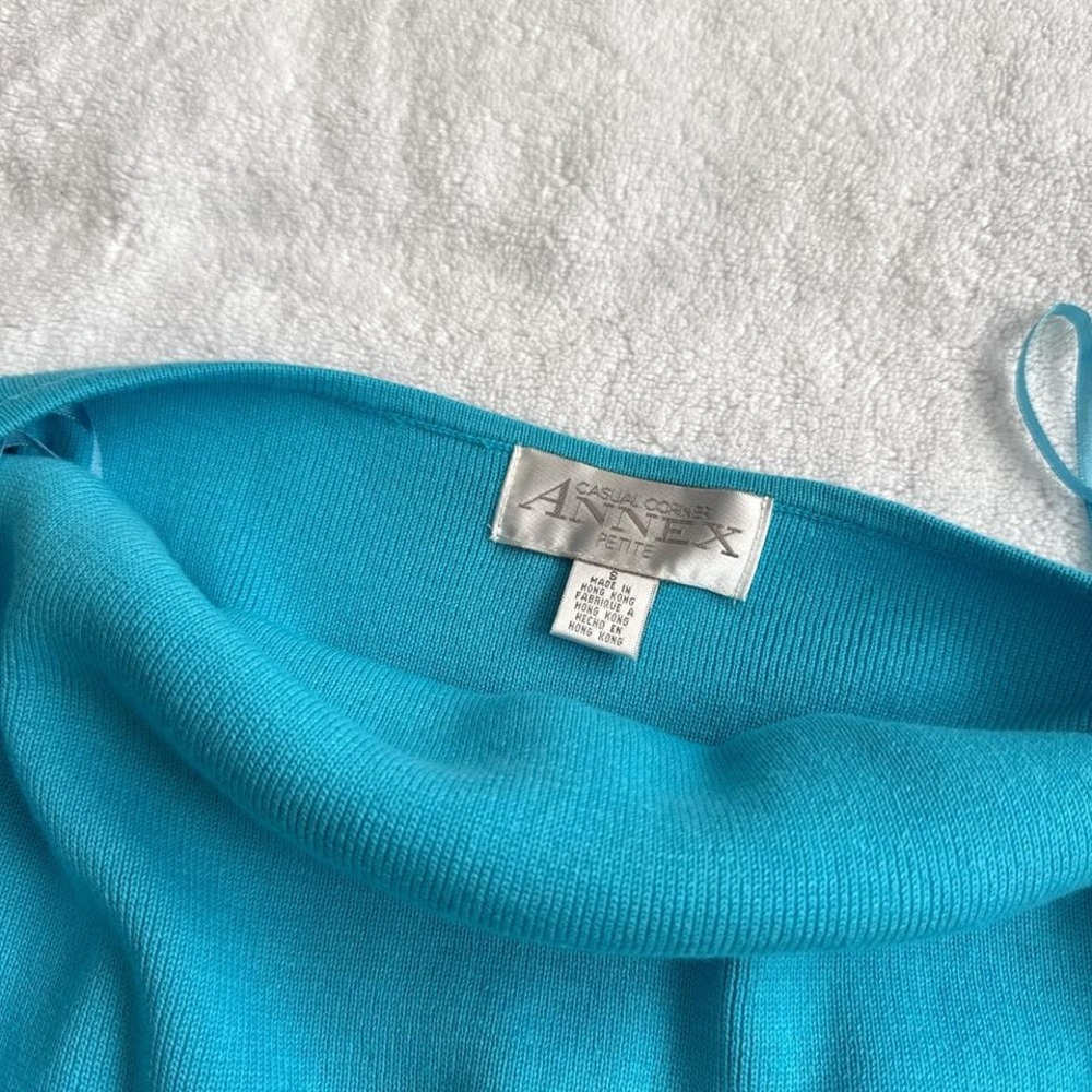 Perfect Basic Summer Blue Halter Neck Top - image 3